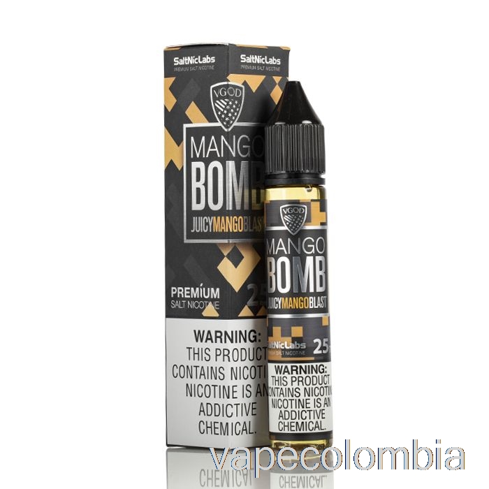 Kit Completo De Vapeo Mango Bomb - Vgod Saltnic - 30ml 50mg
